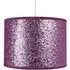 Glitter Fabric Pendant Shade - Purple