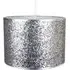 Glitter Fabric Pendant Shade - Silver