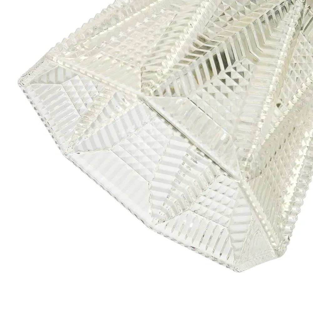 Hexagonal Pendant Lamp Shade - Clear, Glass