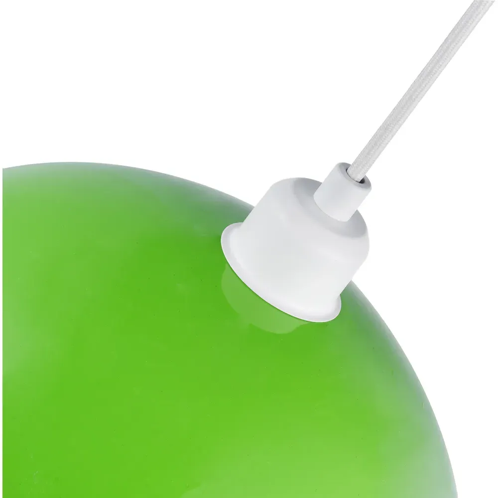 Industrial Disc Metal Pendant Shade - Lime Green, Gloss