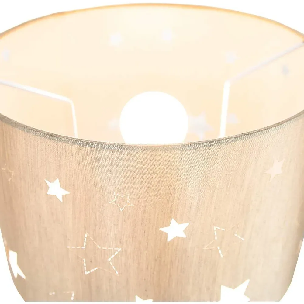 Laser Cut Stars Pendant Shade - Beige, Linen