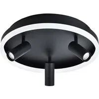 LED Flush Spot Ceiling Light with Adjustable Heads - Black
