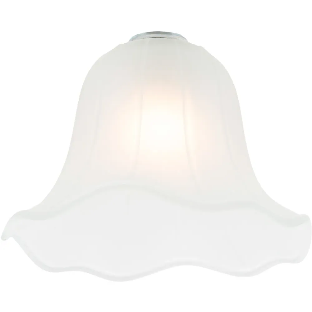 Lined Glass Shade 2 Pack - White
