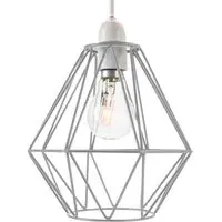 Metal Cage Ceiling Pendant Light Shade - Grey