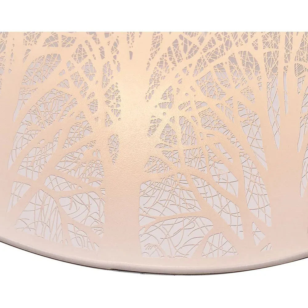 Metal Forest Design Ceiling Pendant Shade - White