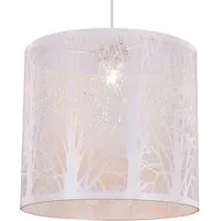 Metal Forest Design Ceiling Pendant Shade - White