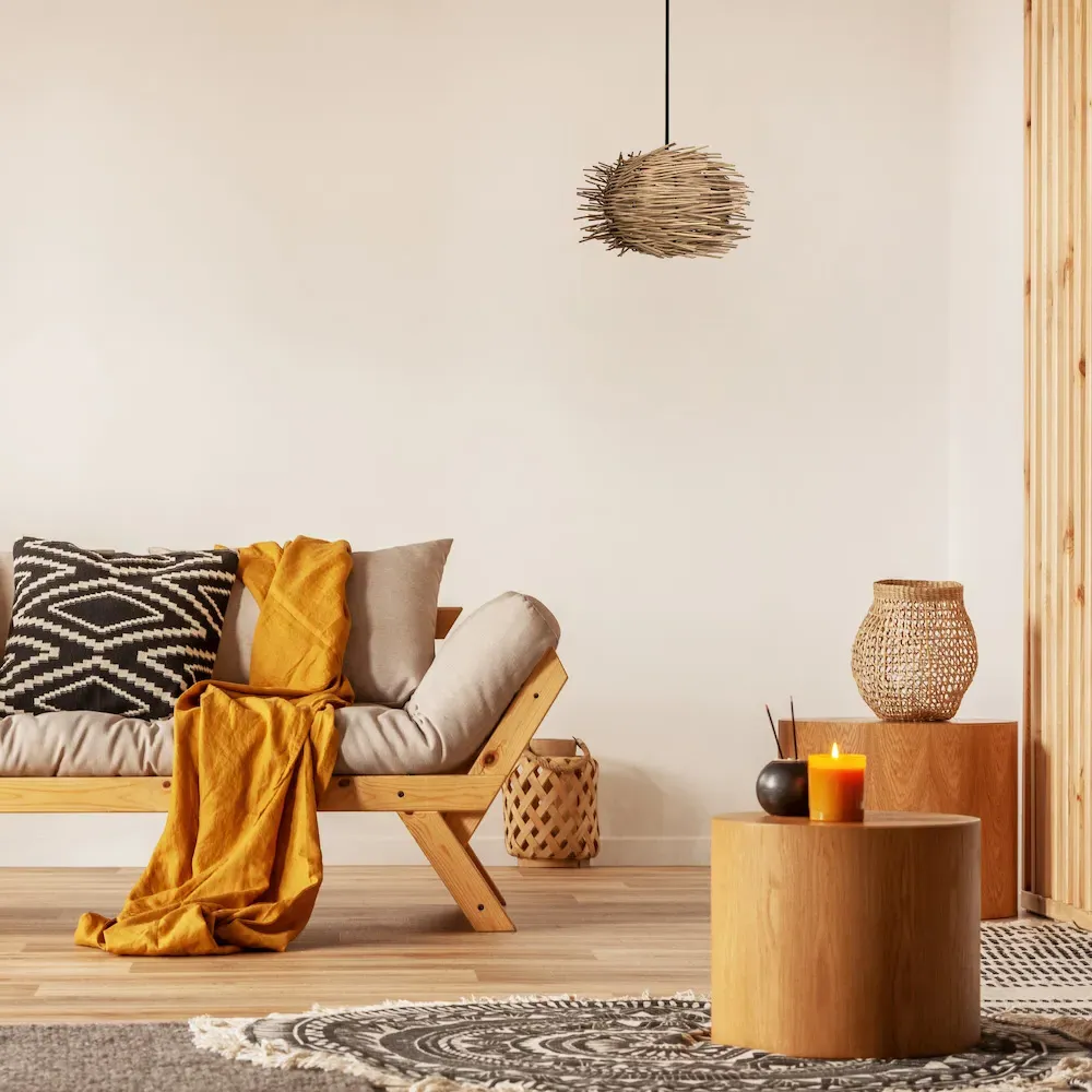 Nest Pendant Light Shade - Brown, Rattan