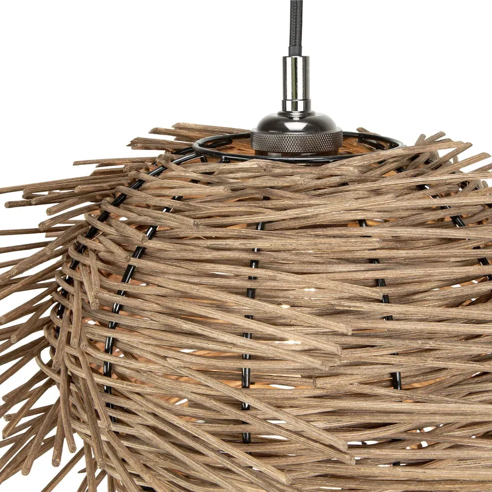 Nest Pendant Light Shade - Brown, Rattan