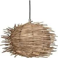 Nest Pendant Light Shade - Brown, Rattan