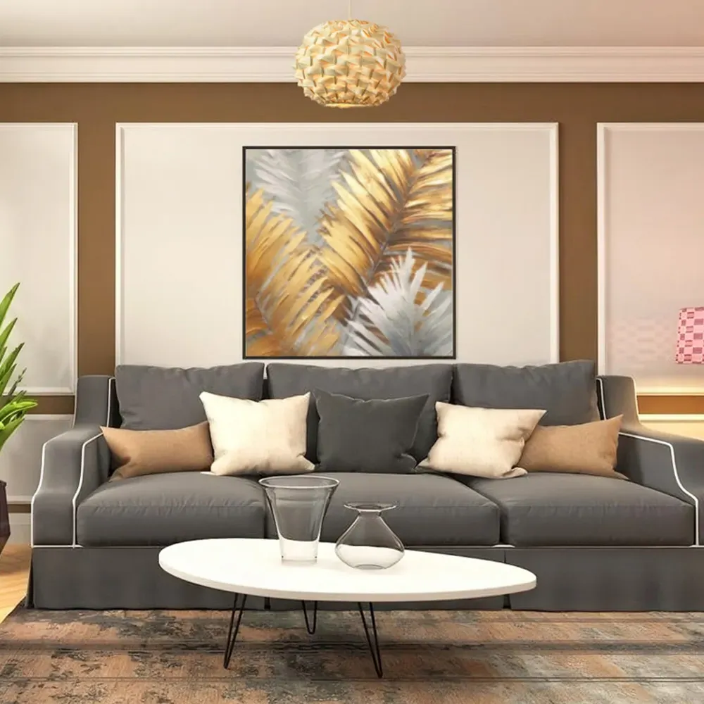 Oval Bamboo Pendant Shade - Natural Brown