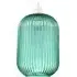 Ribbed Glass Pendant Shade - Green