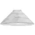 Ridged Cone Glass Pendant Shade - Clear