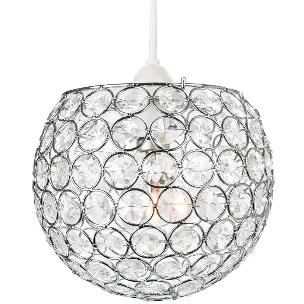 Round Globe Pendant Shade - Clear, Acrylic
