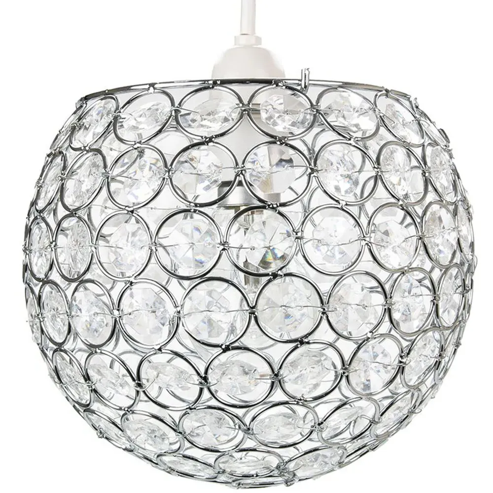 Round Globe Pendant Shade - Clear, Acrylic image