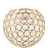 Round Globe Pendant Shade with Acrylic Beads - Gold