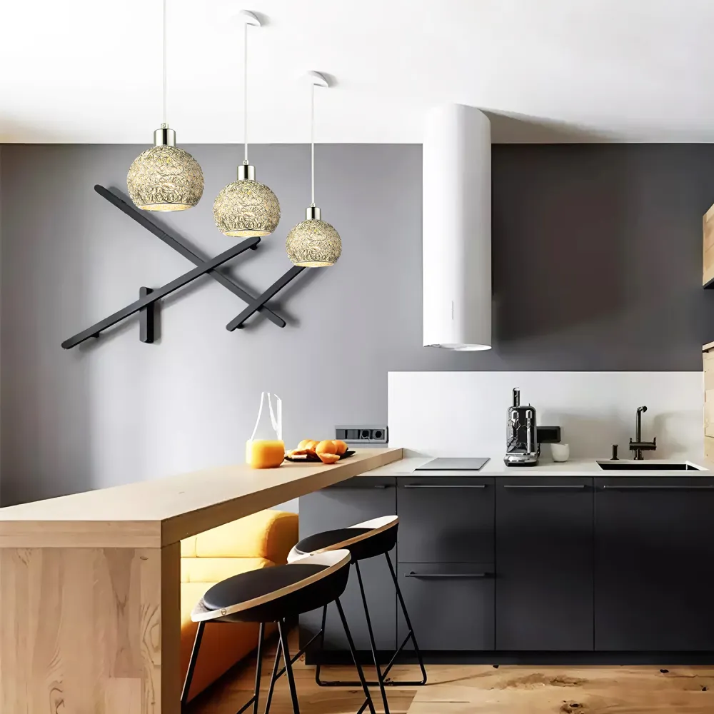 Round Twisted Wire Mesh Lamp Shade - Silver, Metal