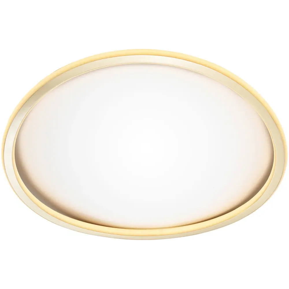 Satin Gold LED Ceiling Light with Opal Diffuser - Gold
