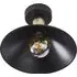 Semi Flush Ceiling Light - Black, Antique Brass