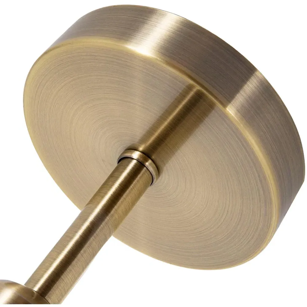 Semi Flush Ceiling Light - Brushed Antique Brass