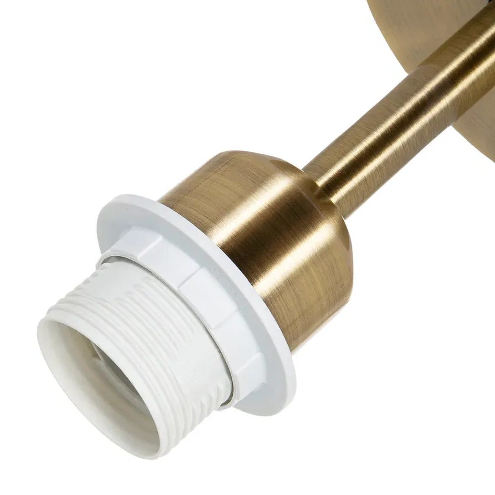 Semi Flush Ceiling Light - Brushed Antique Brass