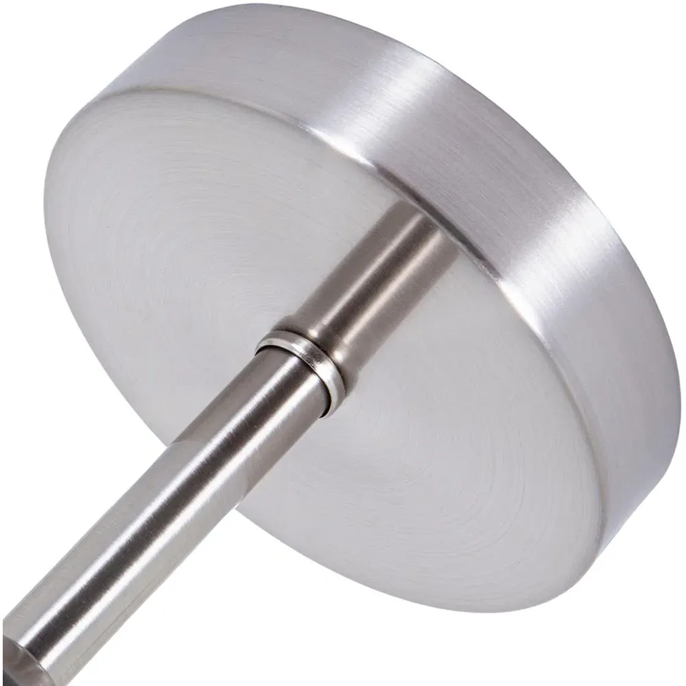 Semi Flush Ceiling Light Fitting - Silver, Satin Nickel
