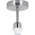 Semi Flush Ceiling Light Fitting - Silver, Satin Nickel