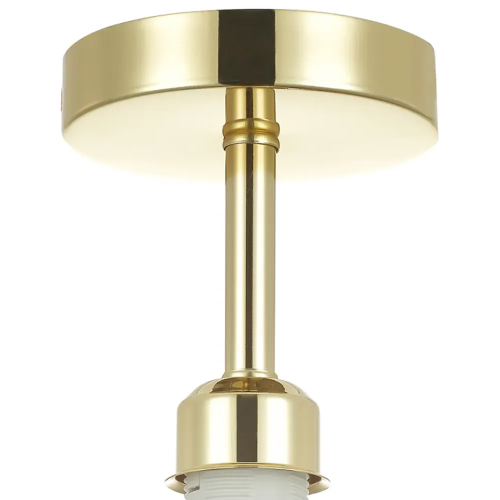 Semi Flush Ceiling Light - Gold, Brass