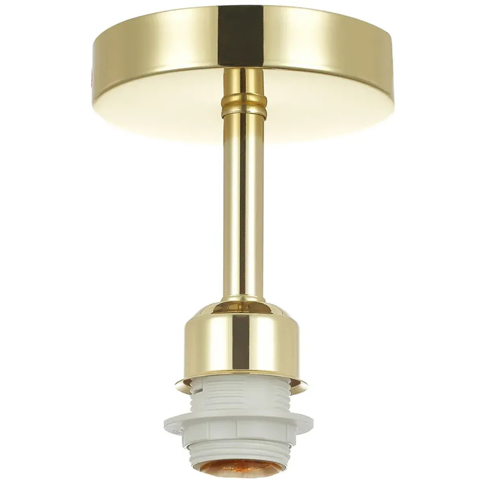 Semi Flush Ceiling Light - Gold, Brass image