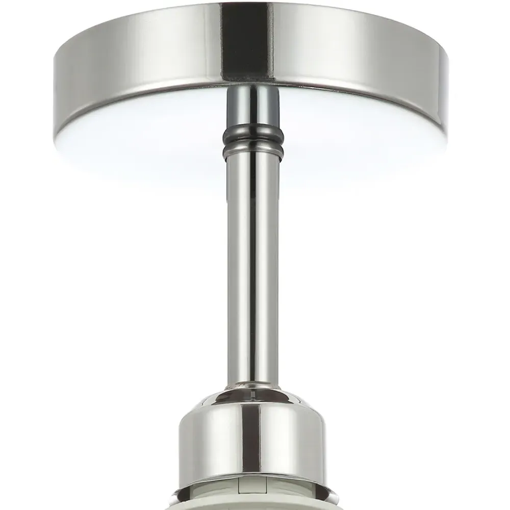 Semi Flush Ceiling Light - Silver, Chrome