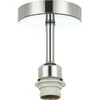 Semi Flush Ceiling Light - Silver, Chrome