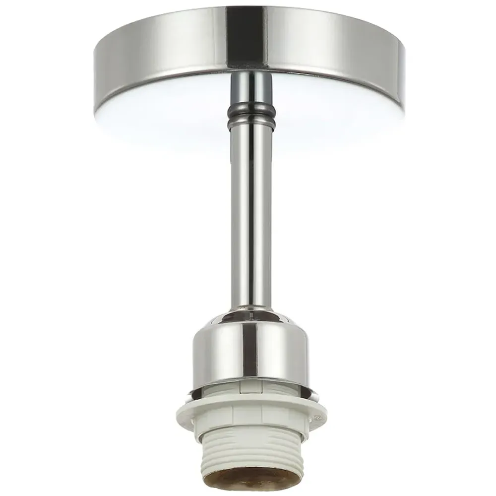 Semi Flush Ceiling Light - Silver, Chrome