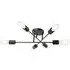 Semi Flush Ceiling Light with Metal Arms - Black