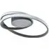 Single Loop Strip Flush LED Ceiling Light - Grey