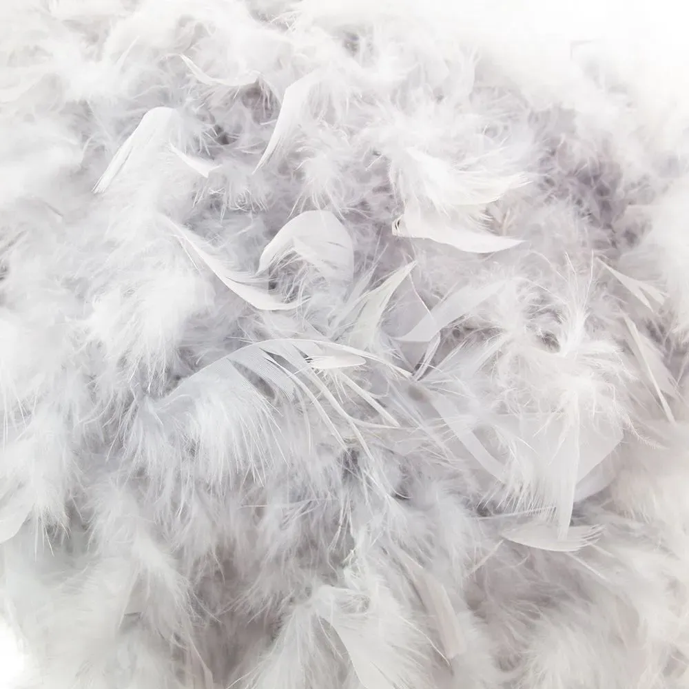 Small Feather Pendant Light Shade - Grey