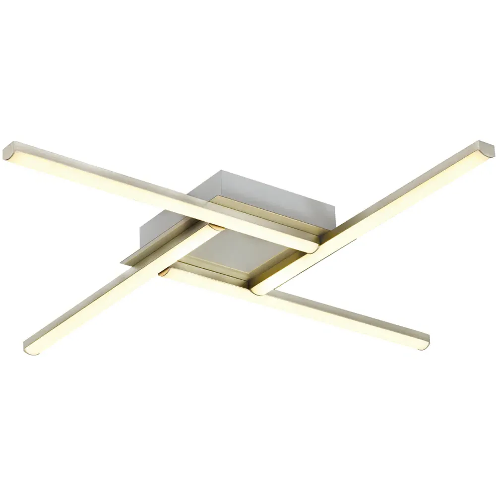 Smart RGB LED Ceiling Light with Remote Control - Silver