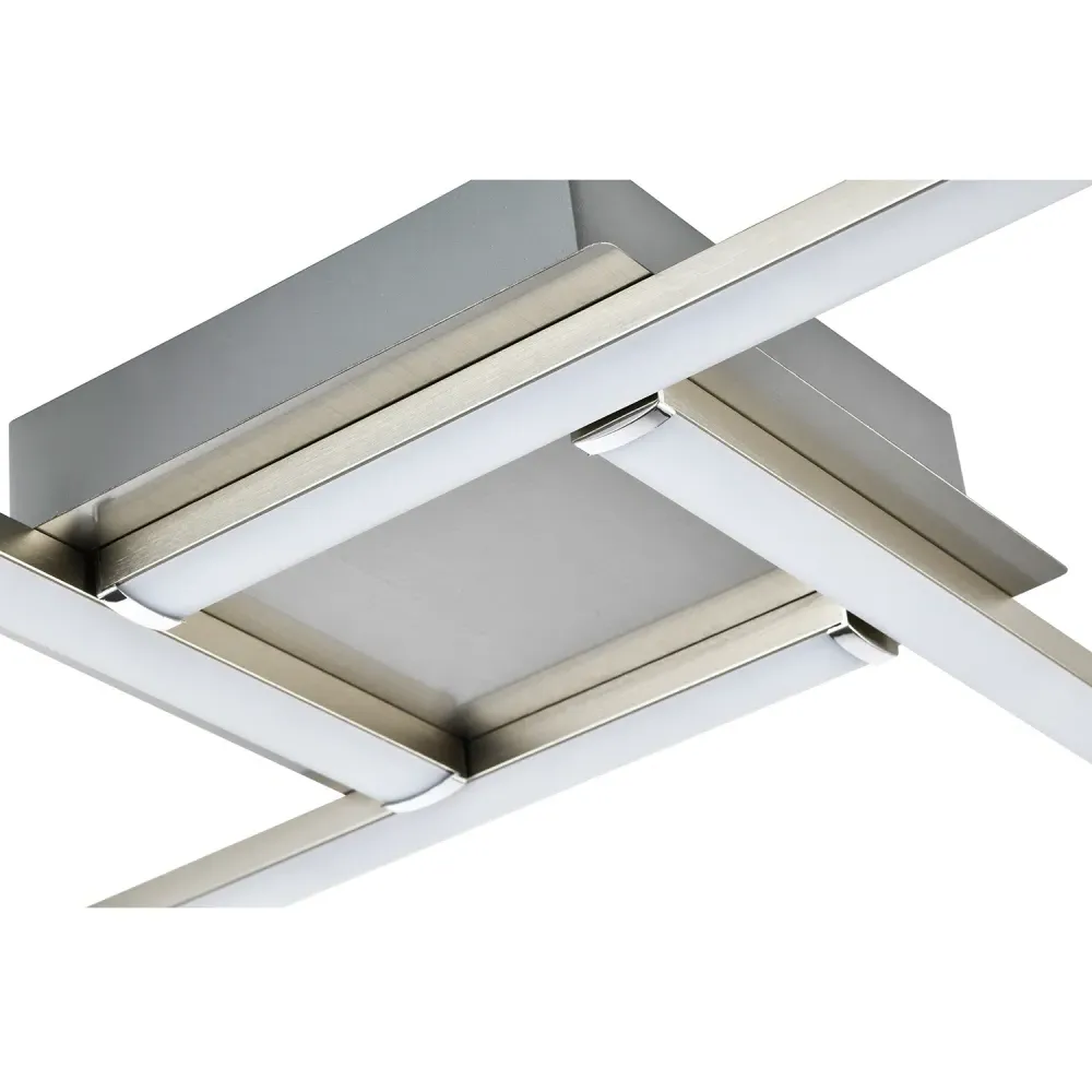 Smart RGB LED Ceiling Light with Remote Control - Silver