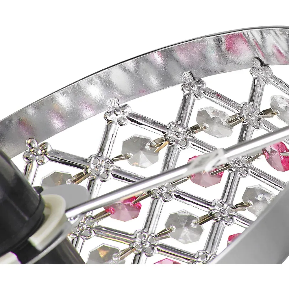 Sparkly Beads Ceiling Light Pendant Shade - Pink