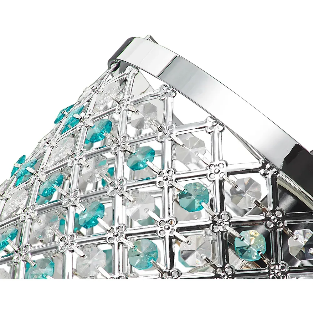 Sparkly Beads Ceiling Light Pendant Shade - Teal