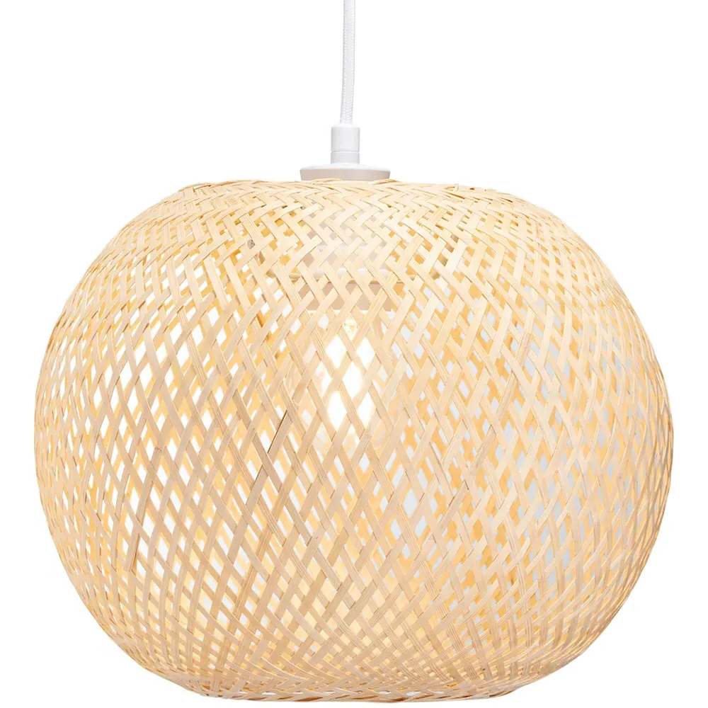 Spherical Cage Pendant Shade - Natural, Bamboo
