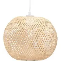 Spherical Cage Pendant Shade - Natural, Bamboo