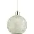 Spherical Pendant Light Shade with Laser Cut Diamond - White