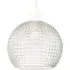 Spherical Square Diamond Pendant Shade - Clear, Glass