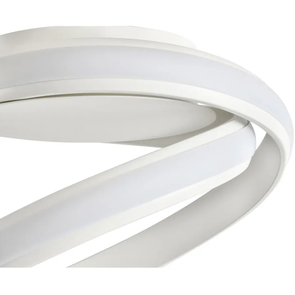Spiralling Arm LED Ceiling Light - White, Metal