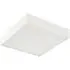 Square LED Flush Ceiling Light - Matte White, Metal