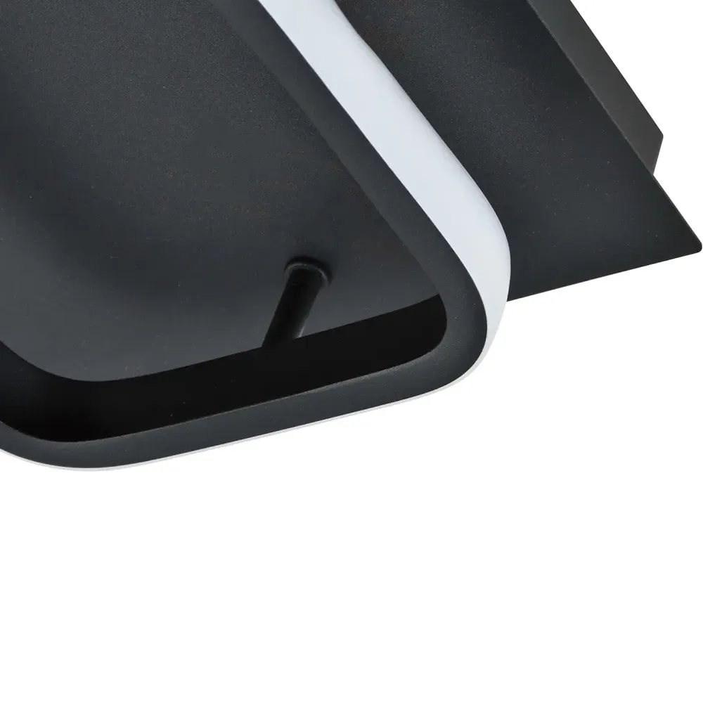 Square Strip LED Ceiling Light Fitting - Black