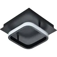 Square Strip LED Ceiling Light Fitting - Black