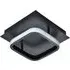 Square Strip LED Ceiling Light Fitting - Black
