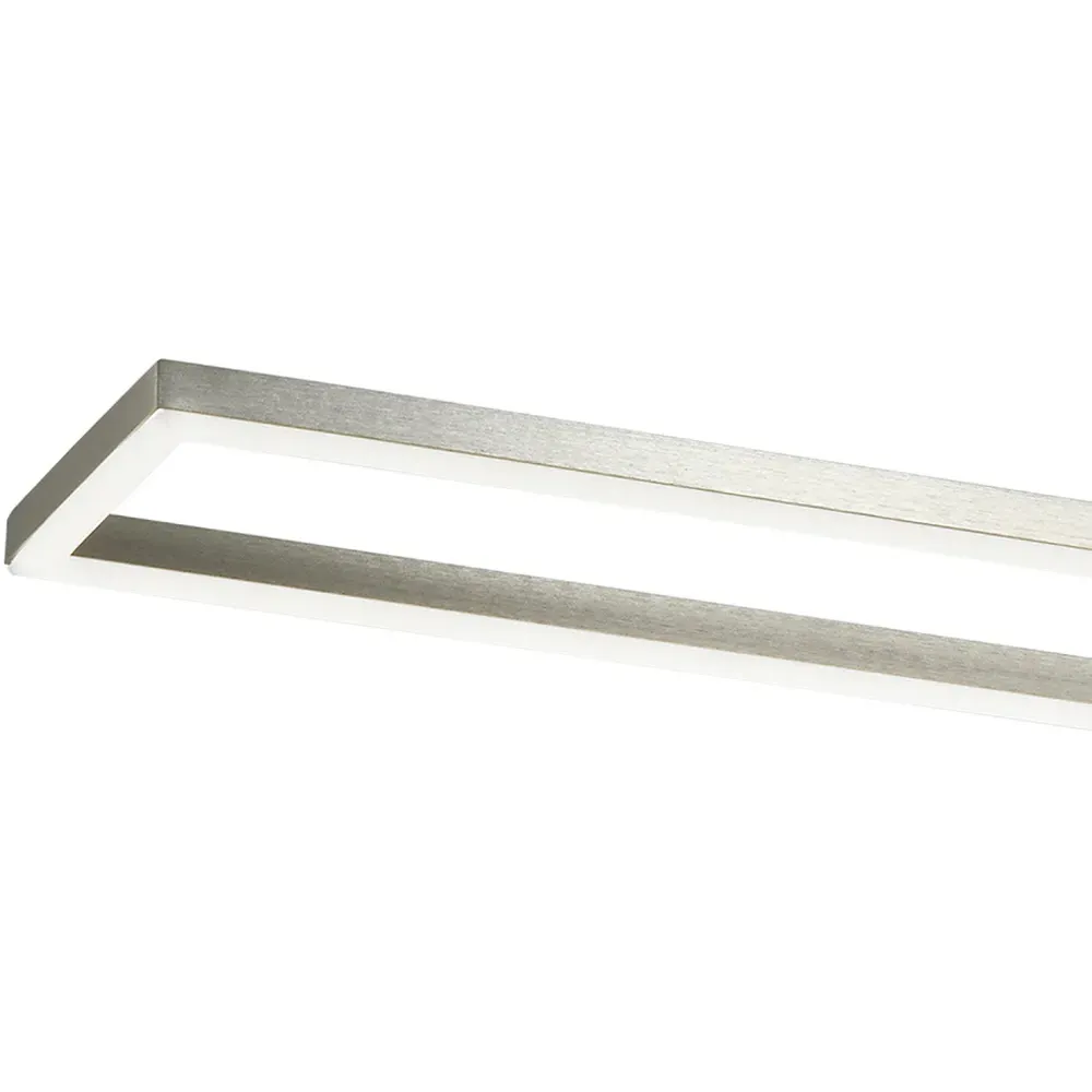 Strip Brushed Nickel LED Ceiling Light - Silver