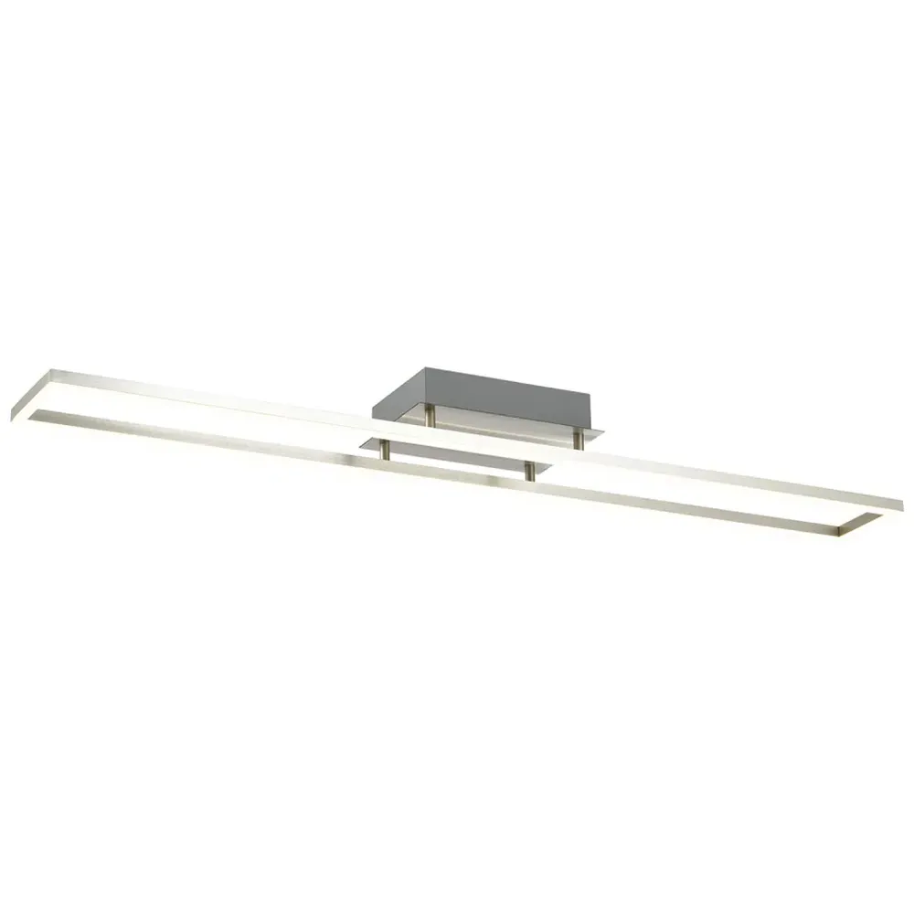 Strip Brushed Nickel LED Ceiling Light - Silver