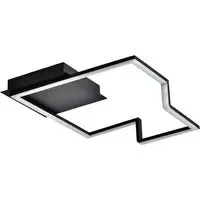 Thin Profile Strip LED Ceiling Light - Black